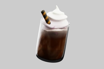 Preview: Iced coffee with whipped cream