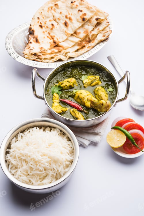 Preview: Palak or spinach Chicken or Murg Saagwala is an Indian non-vegetarian recipe