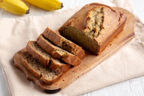 Preview: Homemade Banana Bread Ready to Eat