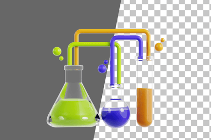 Visualização: Ícone 3D do Science Lab