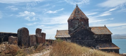 Preview: Sevanavank monastery in lake sevan, armenia