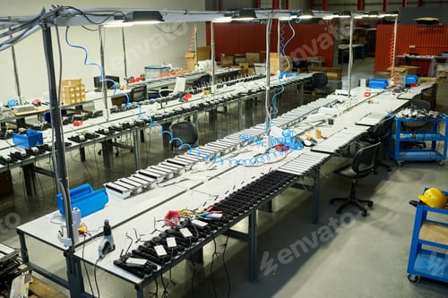 Preview: Spacious workshop of modern factory