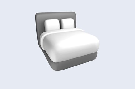 Preview: Bed Clean 3D Illustration