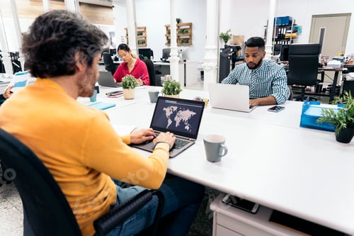 Preview: Business Men Working in Office