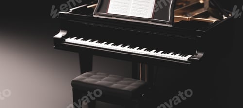 Preview: Classic grand piano keyboard