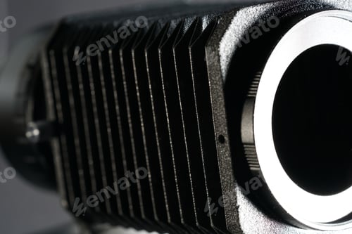 Preview: Closeup shot of a bellows device for photography
