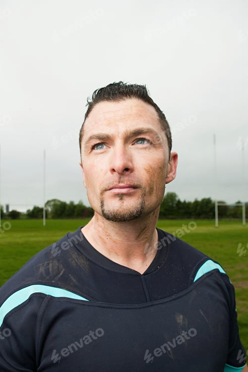 Preview: Portrait of a rugby player