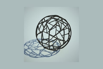 Visualização: Esfera de linha interligada