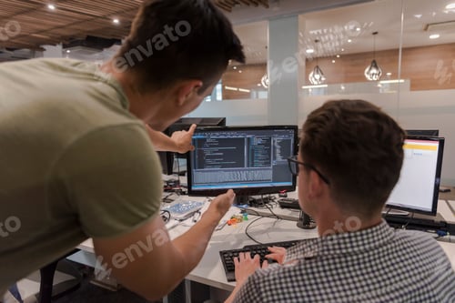 Preview: startup business people group working as team to find solution