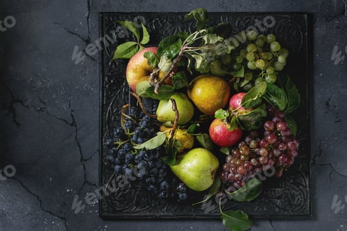 Preview: Variety of autumn fruits