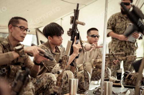 Preview: Soldiers planning on operation in the camp