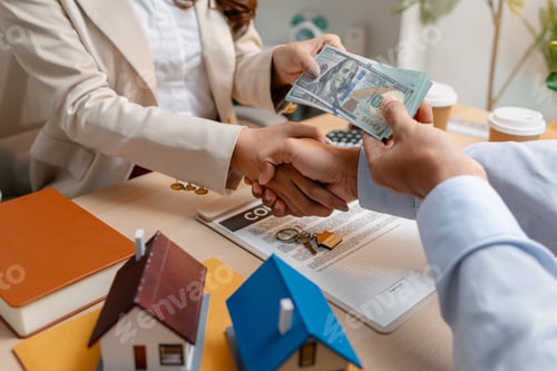 Preview: A real estate agent discussing house purchase details with a client