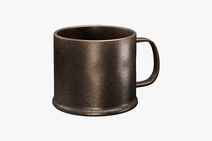 Preview: Brava Bronze Mug: Textured Metal Kitchenware