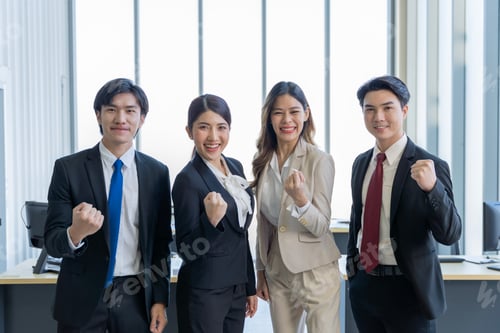 Preview: A group of young Asian businessmen