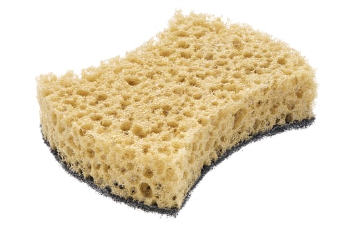 Preview: Yellow household synthetic sponge