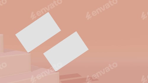 Preview: Empty Business Card Mockup, Blank Professional Luxury Card Mock-up