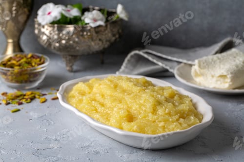 Preview: Turkish dessert; Cheese Helva Hosmerim