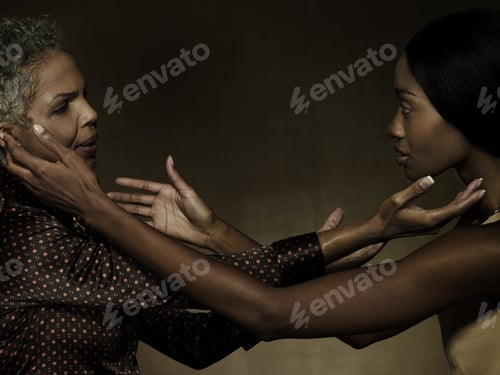 Preview: Portrait of a mature and young woman