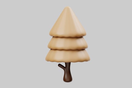 Preview: Cartoon autumn tree