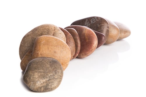 Preview: Stones on white background