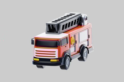 Preview: Cartoon firetruck ladder apparatus