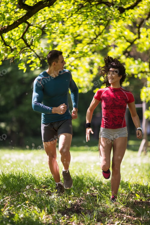 Preview: Young couple enjoys a refreshing workout