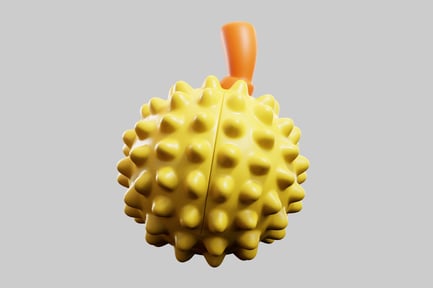 Preview: Cartoon durian with stem