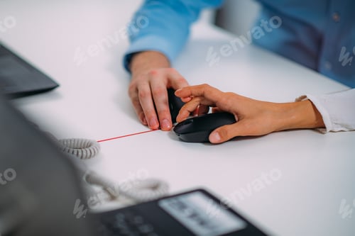 Preview: Office Romance. Colleagues Flirting at a Workplace