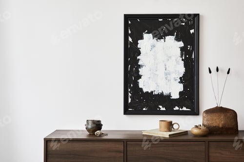 Preview: Creative composition of modern living room interior design