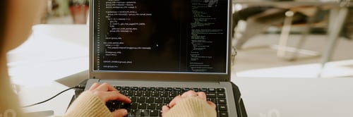 Preview: Header with Woman Coding
