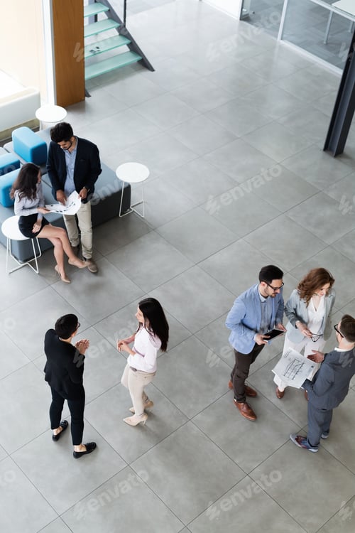 Preview: Professional business people working together on project