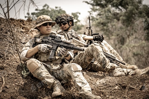 Preview: US marines in the mountains during the military operation