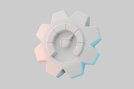 Preview: Gear speedometer metric indicator icon