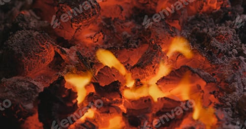 Preview: Charcoal fire barbecue