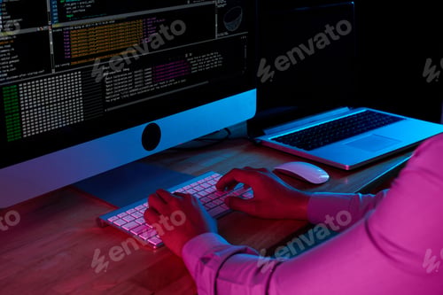 Preview: Male Hacker Stealing Data