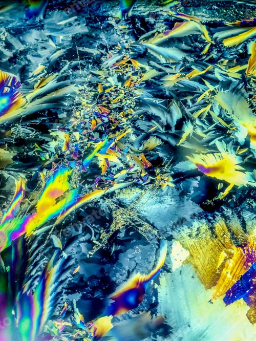 Preview: Artistic abstract wallpaper featuring a vibrant blend of bright green and blue hues