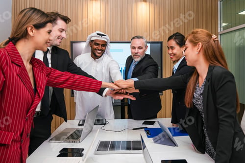 Preview: Stack of hands symbolizing trust and cooperation.