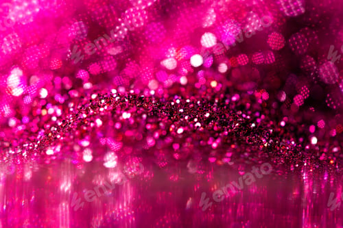 Preview: abstract of bright and sparkling bokeh background, red and silver bokeh, soft focus