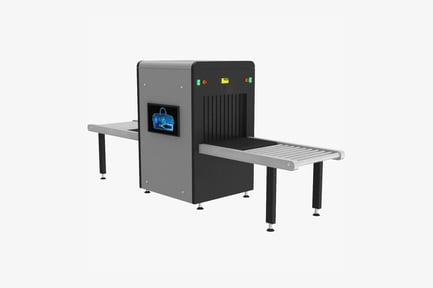 Preview: Machine with Conveyor Belt and Illuminated Display Panel