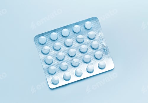 Preview: Pills packed in blister