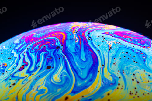 Preview: Abstract background made from soap bubble reflecting light