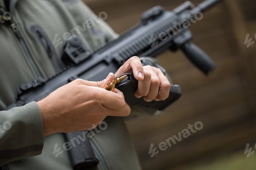 Preview: Loading ammunition into a clip. Reloading weapons