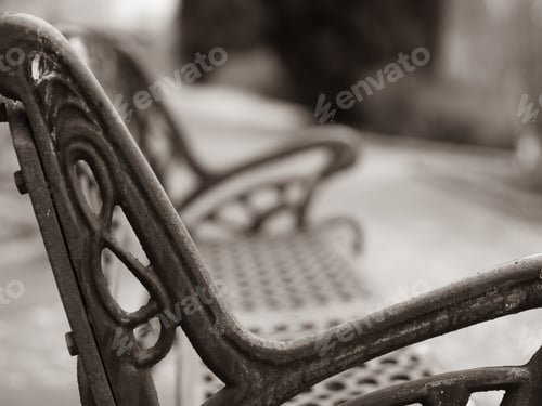 Preview: Iron street bench