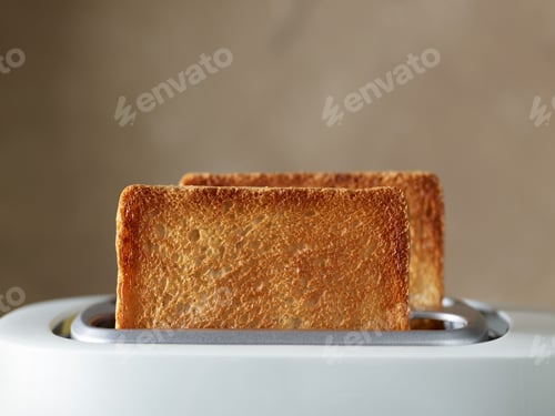 Preview: freshly toasted bread slices