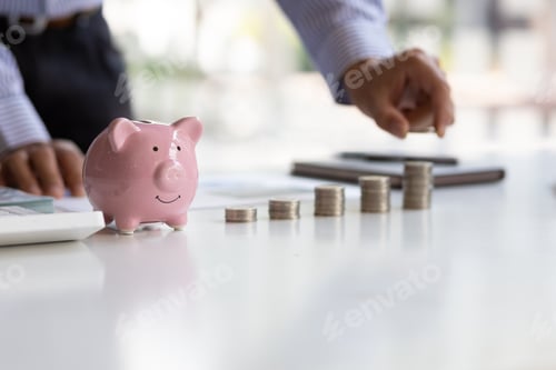 Preview: Saving money for future plan, retirement fund. Business investment-finance accounting concept.