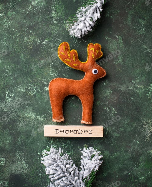 Preview: Christmas deer made of felt