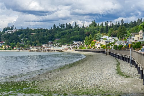 Preview: A View Of The Shoreline Of Redondo Beach, Washington.