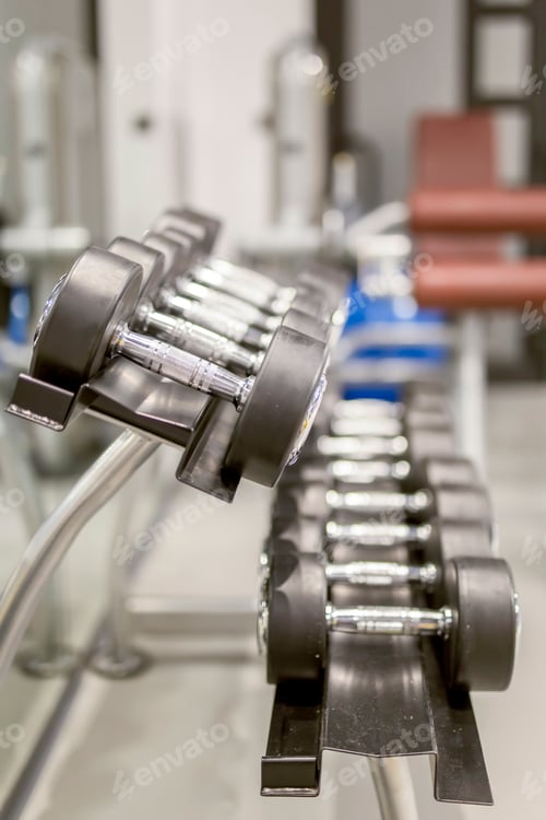 Preview: Dumbbell in the gym