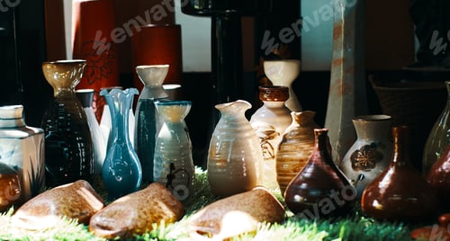 Preview: The old Sake bottle on the shelf