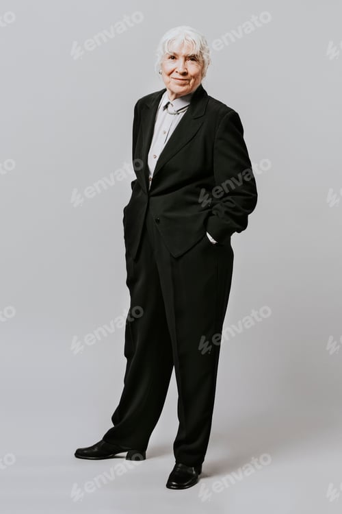 Preview: Senior businesswoman full body